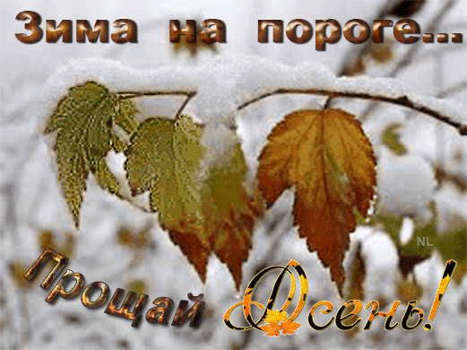 Картинки с последним днем осени. Последний день осени - гифки и мерцающие картинки