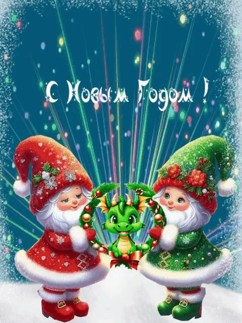 Прикольные картинки с Новым годом. Анимированные картинки с Новым годом (прикольные гифки)