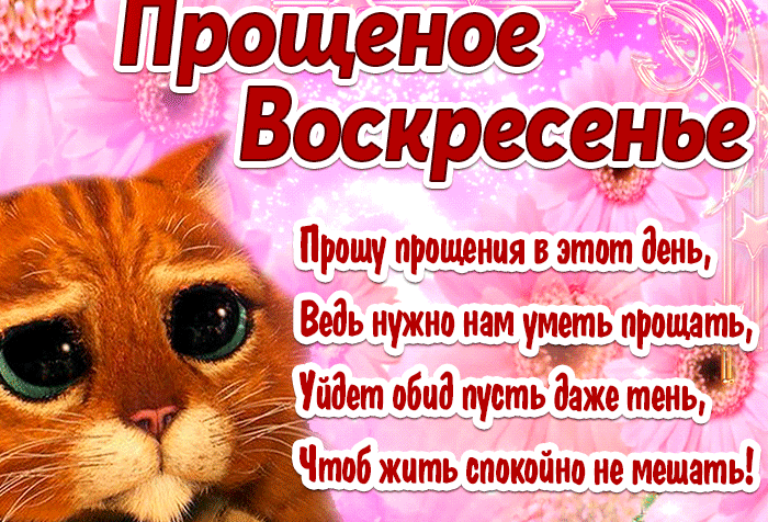 Картинки с Прощеным Воскресеньем. Красивые гифки с Прощеным Воскресеньем