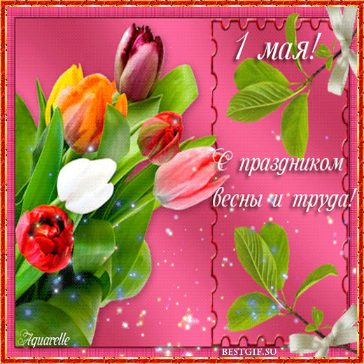 Красивые гифки с 1 мая