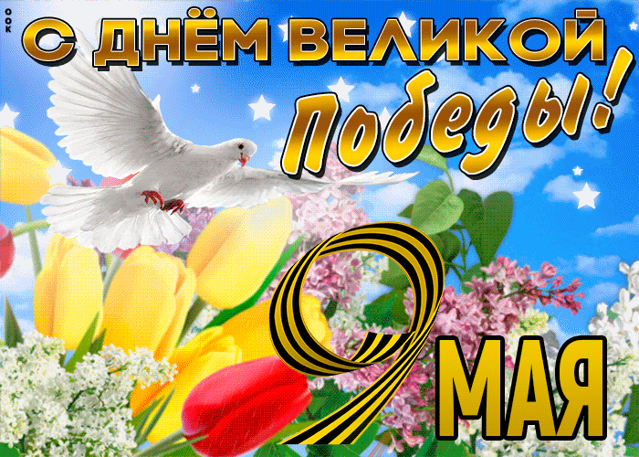Красивые гифки с Днем Победы. Гифки с надписями "С Днем Победы"