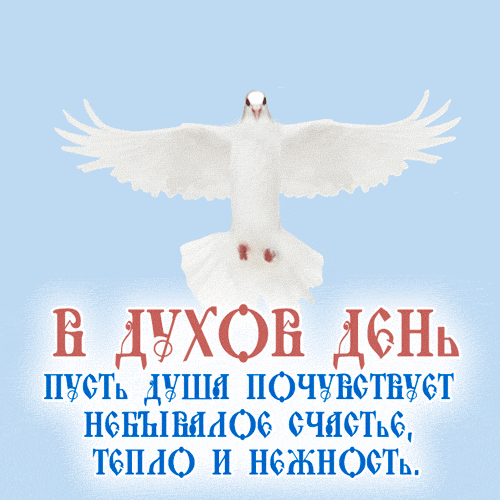 Картинки с Днем Святого Духа. Мерцающие открытки и гифки с Днем святого Духа