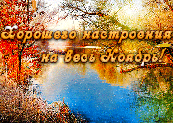Красивые картинки Доброе утро ноября. Картинки и гифки Доброго ноябрьского утра