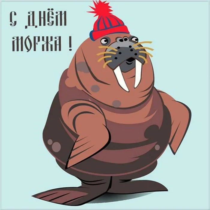 Картинки и открытки с Днем моржа. День моржа - картинки с надписями