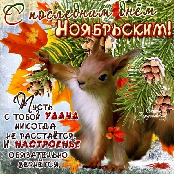 Картинки с последним днем осени. Картинки с последним днем ноября