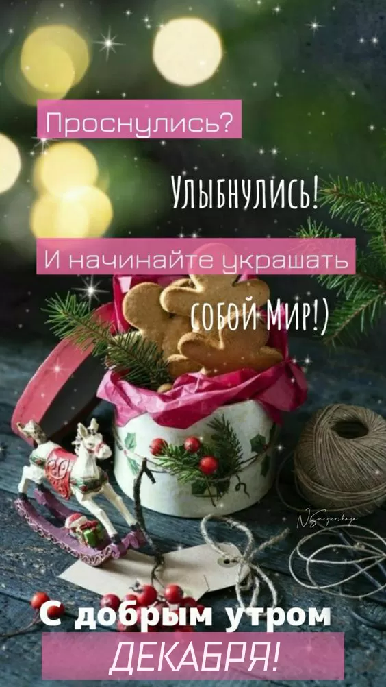 Картинки "Доброе утро декабря". Картинки Добрго утра декабря