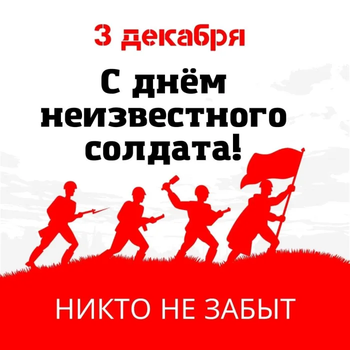 Картинки и открытки с Днем Неизвестного Солдата. Красивые картинки с Днём Неизвестного Солдата
