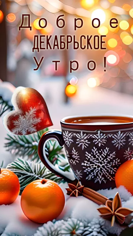 Картинки "Доброе утро декабря". Картинки Добрго утра декабря