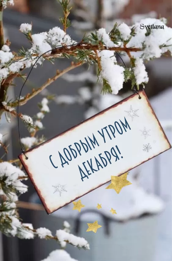 Картинки "Доброе утро декабря". Картинки Доброе утро декабря с пожеланиями