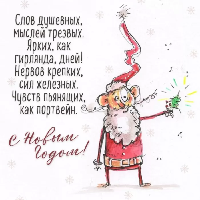 Прикольные картинки с Новым годом. Картинки с Новый годом прикольные