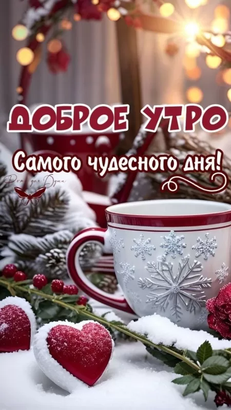 Зимние картинки Доброго утра и хорошего дня. Зимние картинки Доброе утро