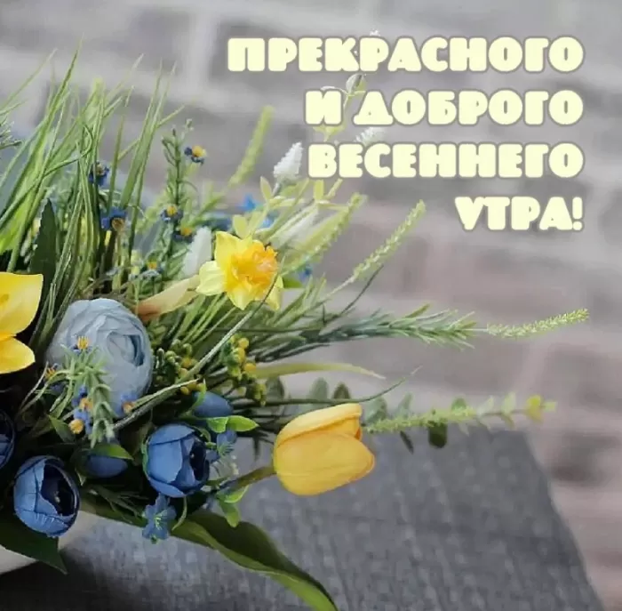 Красивые картинки с Добрым весенним утром. Картинки с Добрым весенним утром