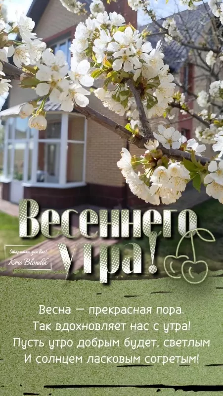 Красивые картинки с Добрым весенним утром. Красивые картинки с Добрым весенним утром 