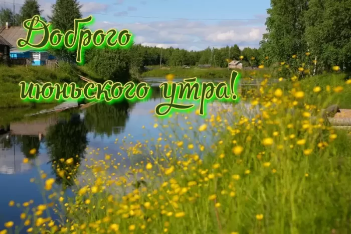 Картинки и открытки с добрым июньским утром . Картинки с добрым июньским утром 