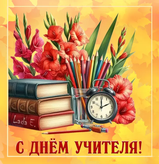 Красивые открытки на День учителя