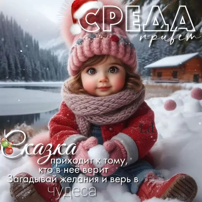 Картинки "Доброе утро среды" . Доброе утро среды - картинки зимние