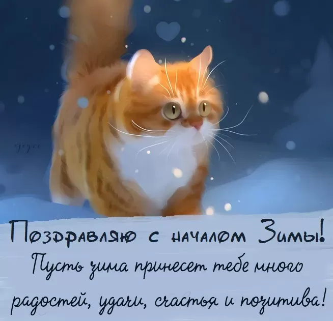 Картинки "С первым днем Зимы" красивые и новые
