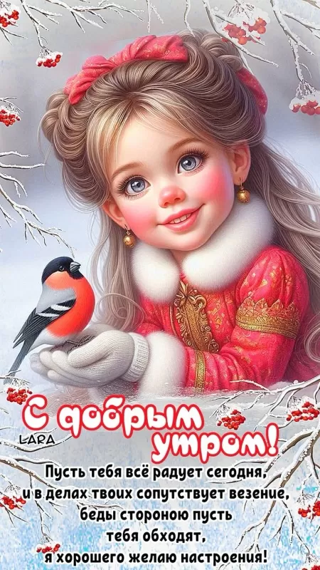 Картинки и открытки "Доброго зимнего утра". Лучшие картинки с Добрым зимним утром