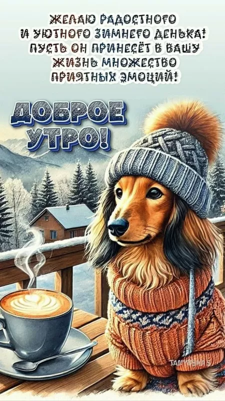 Картинки и открытки "Доброго зимнего утра". Лучшие картинки с Добрым зимним утром