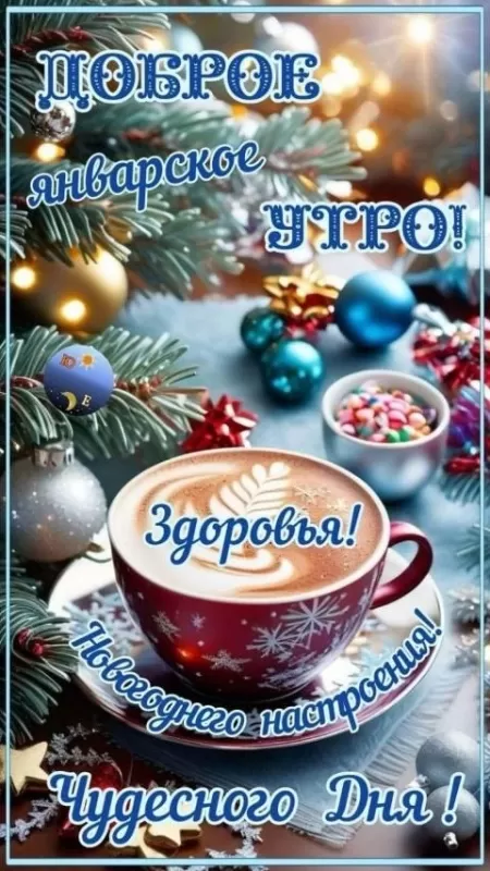 Картинки Доброе утро января. Красивые картинки Доброе утро января