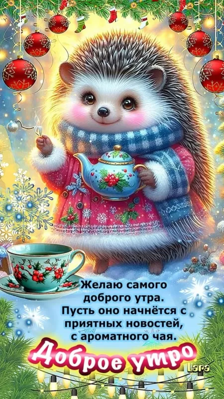 Картинки Доброе утро января. Красивые картинки Доброе утро января