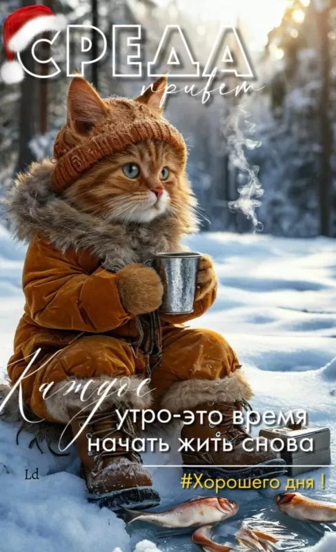 Картинки "Доброе утро среды" . Доброе утро среды - картинки зимние