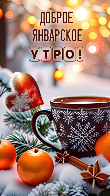 Картинки Доброе утро января. Красивые картинки Доброе утро января