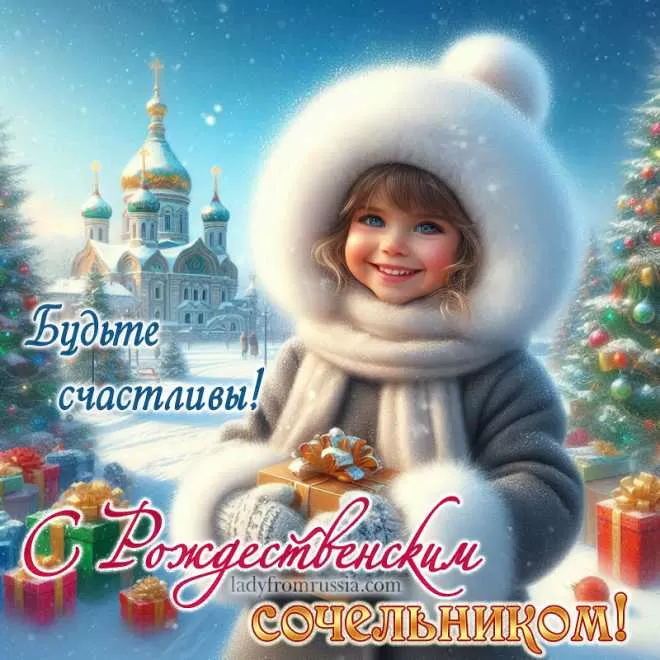 Красивые открытки С Рождественским Сочельником. С Рождественским Сочельником - открытки с поздравлениями