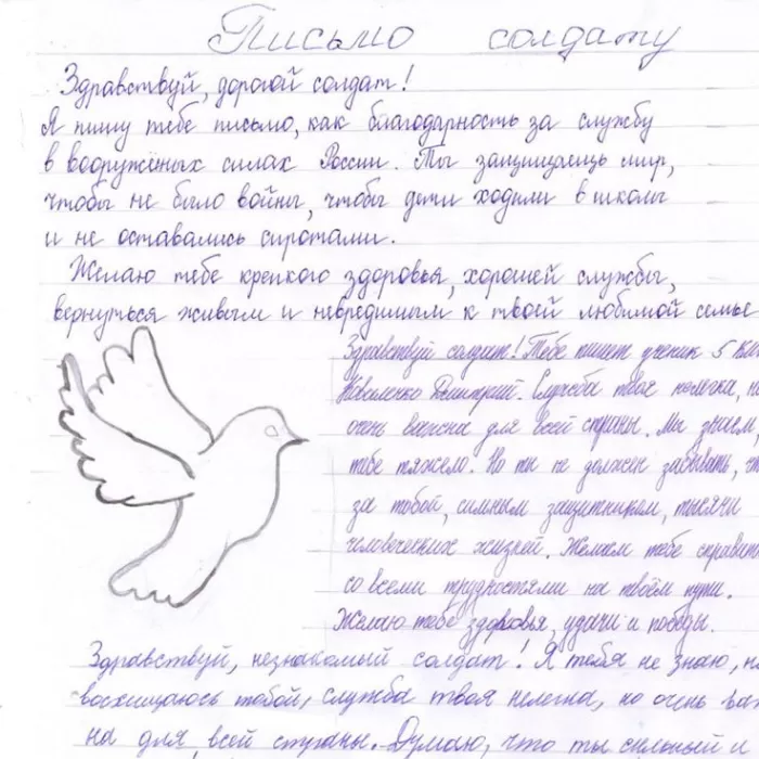 Письмо солдату на СВО (шаблоны, бланки, образцы, конверты). Шаблоны и образцы писем солдату