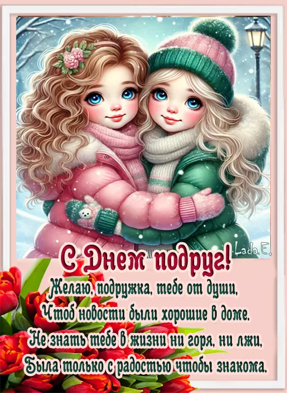 Прикольные картинки с Днем подруги. Красивые картинки с Днем подруги