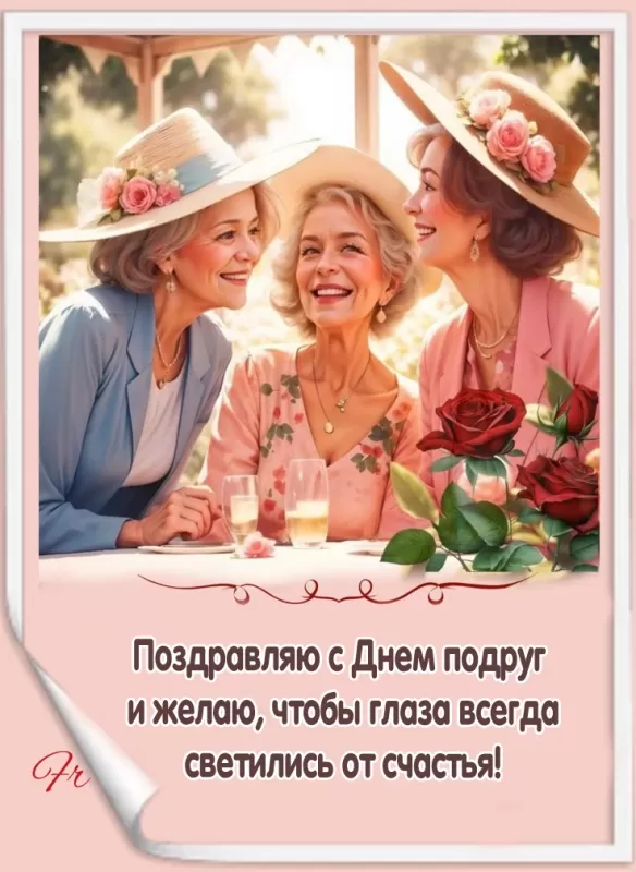Прикольные картинки с Днем подруги. Красивые картинки с Днем подруги