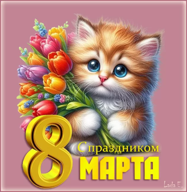 Красивые картинки с 8 Марта 2025. С 8 Марта - картинки с поздравлениями