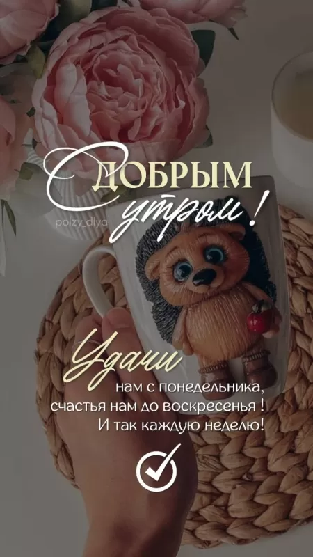 Картинки Доброе утро понедельника. Красивые картинки Доброе утро понедельника