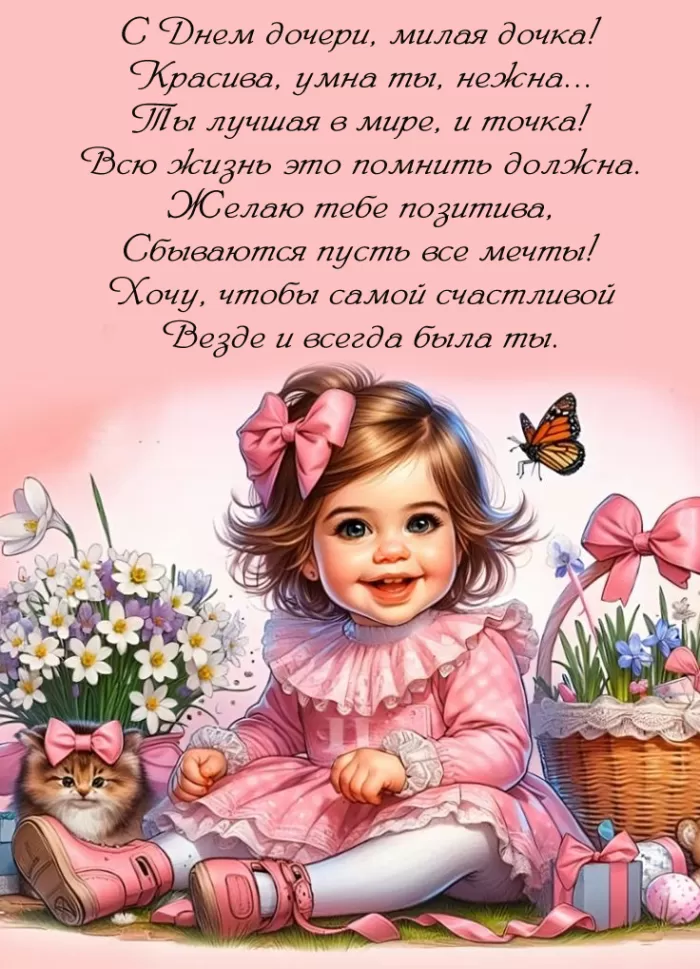 Красивые картинки с Днем дочери. Картинки с Днем дочери новые и красивые