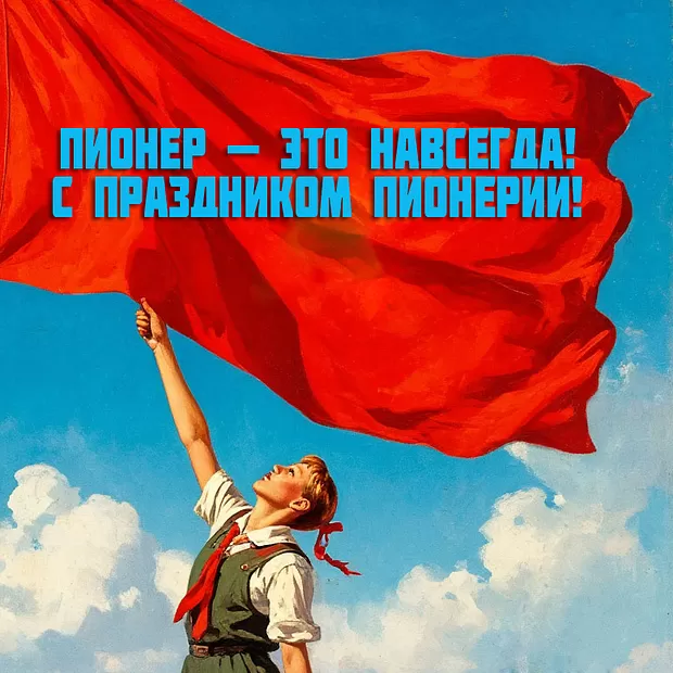 Открытки и гифки с Днем пионерии. Открытки с Днем пионерии