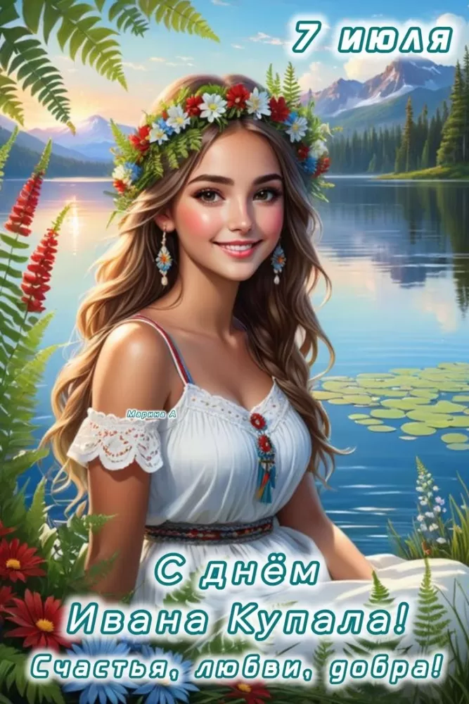 Красивые картинки с Днем Ивана Купалы (80 открыток). Красивые открытки с Днем Ивана Купалы&nbsp;