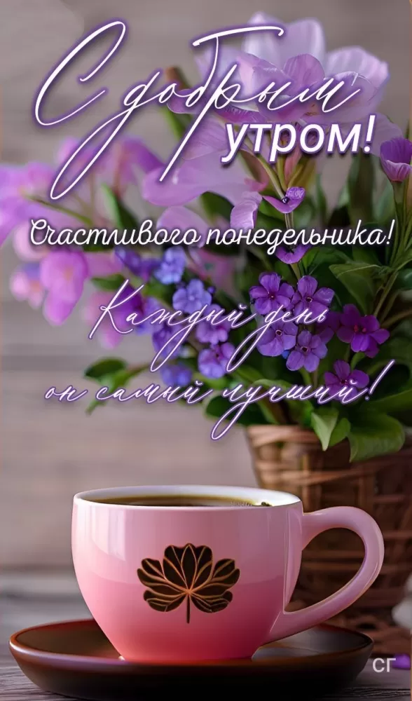 Картинки "Доброе утро понедельника". Доброе утро понедельника - картинки летние
