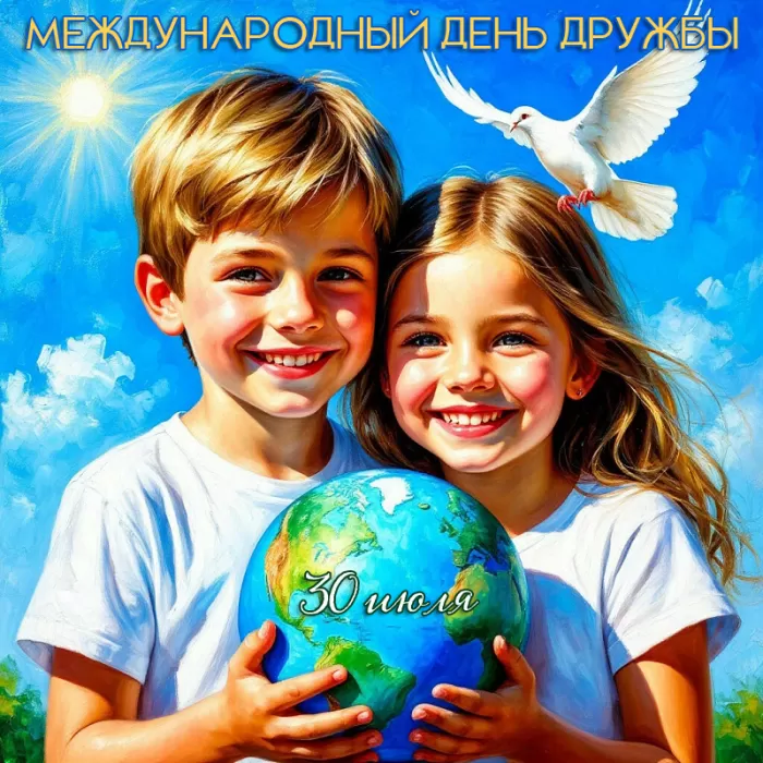 Открытки на Международный День дружбы. Красивые открытки с Межданародным Днем дружбы 2025