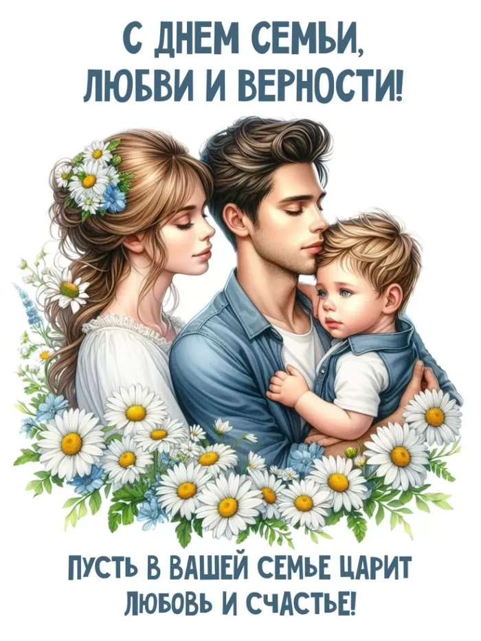 Красивые картинки с Днем семьи, любви и верности . Красивые картинки с Днем семьи, любви и нежности 
