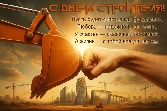 Картинки с Днем строителя красивые и прикольные