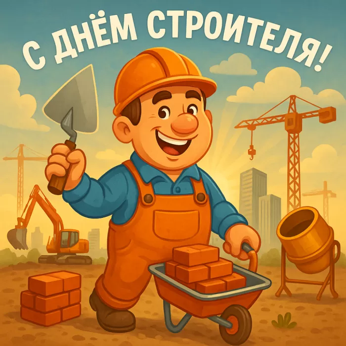 Картинки с Днем строителя красивые и прикольные. Прикольные картинки и открытки на День строителя