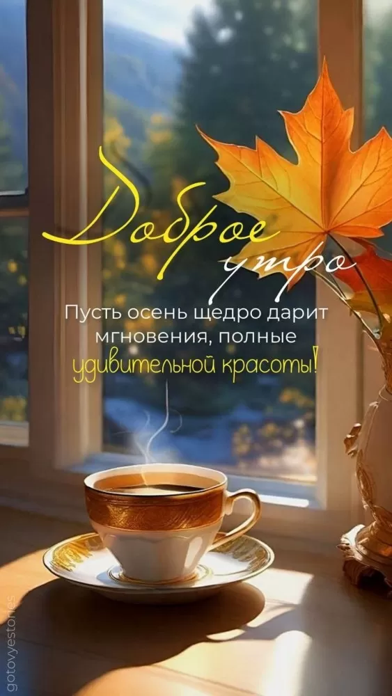 Картинки Доброго осеннего утра бесплатно. Красивые картинки Доброго осеннего утра