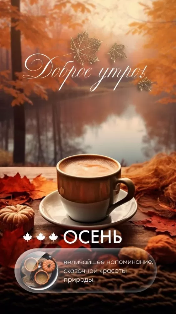 Картинки Доброго осеннего утра бесплатно. Красивые картинки Доброго осеннего утра