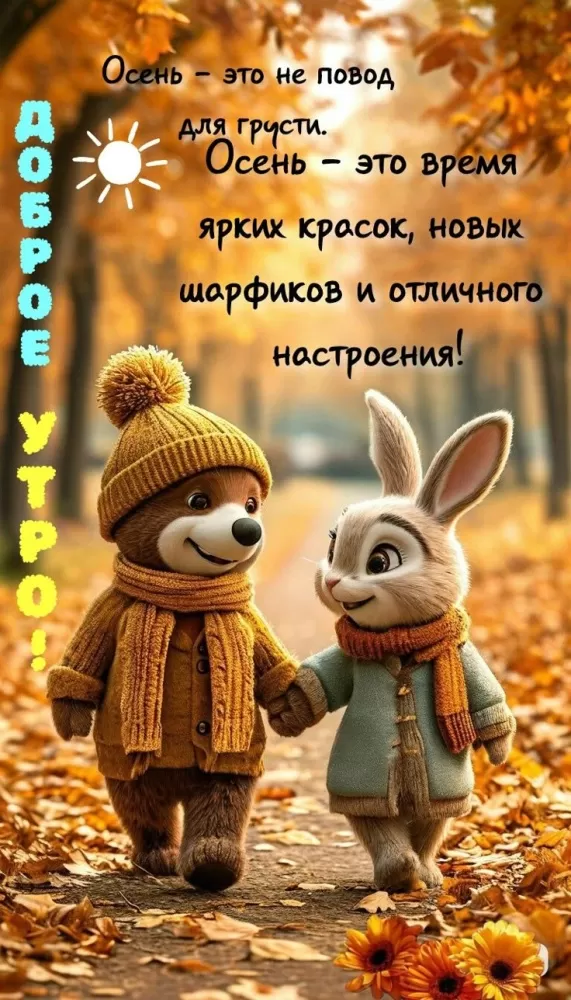 Картинки Доброго осеннего утра бесплатно. Крастинки с добрым утром красивые и позитивные