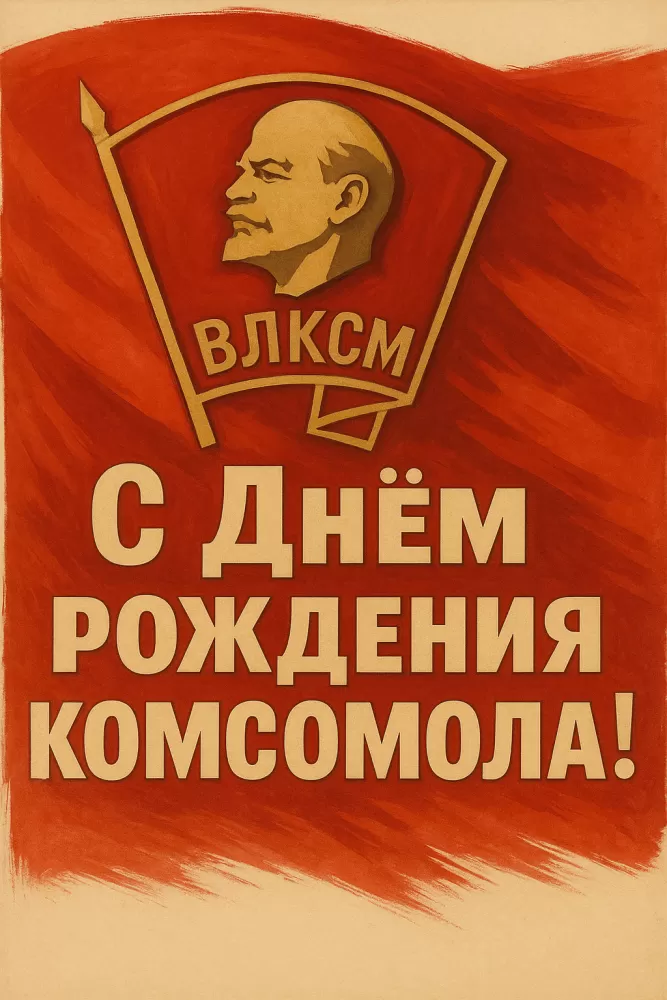 Открытки с Днем рождения комсомола. Красивые открытки с Днем рождения комсомола