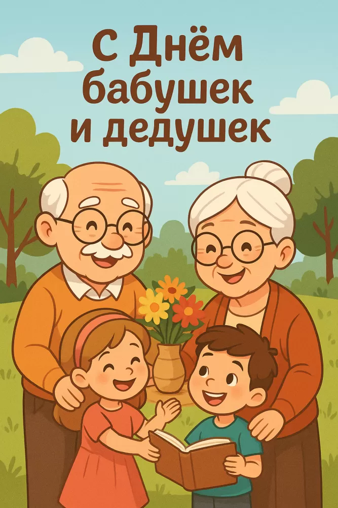 Открытки с Днем бабушек и дедушек. Открытки на День бабушек и дедушек красивые и новые