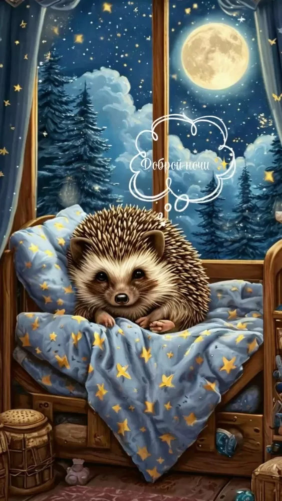 Красивые зимние картинки Доброй ночи. Красивые зимние картинки Доброй ночи