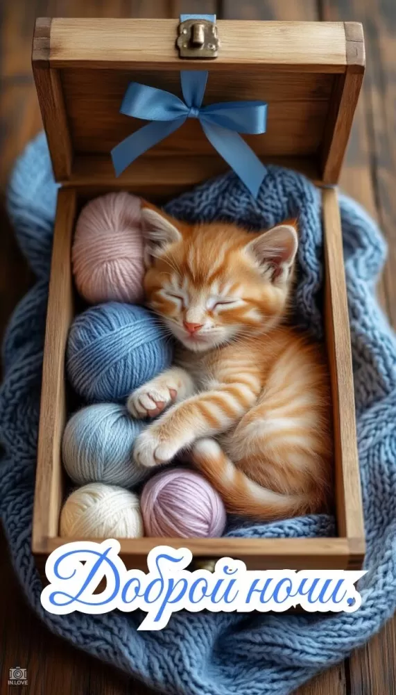 Красивые зимние картинки Доброй ночи. Доброй ночи - зимние картинки с котиками