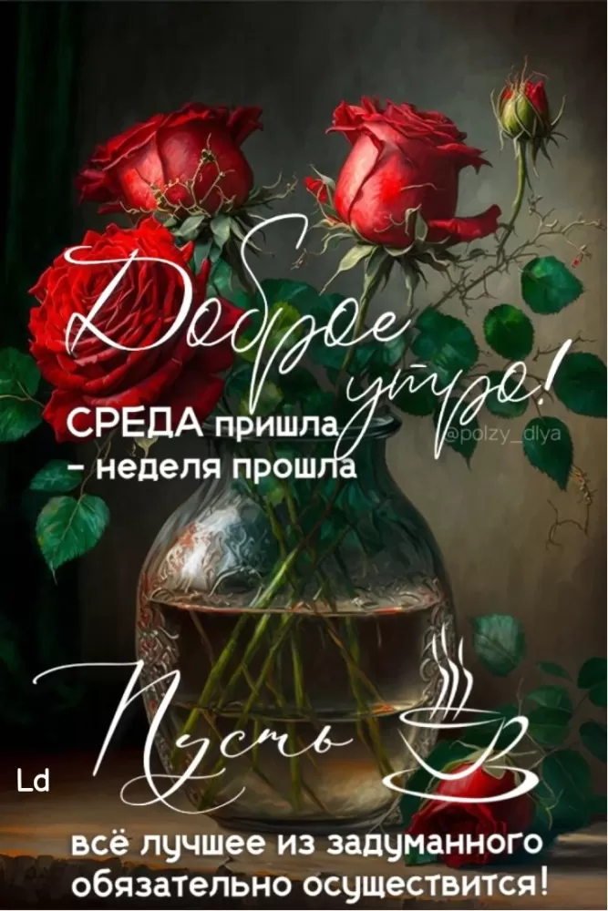 Красивые картинки Доброе утро среды. Доброе утро среда - картинки новые с надписями