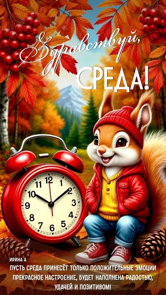 Красивые картинки Доброе утро среды. Осенние картинки Доброе утро среды